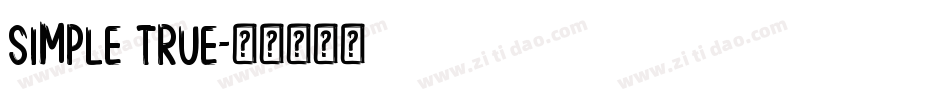 Simple true字体转换